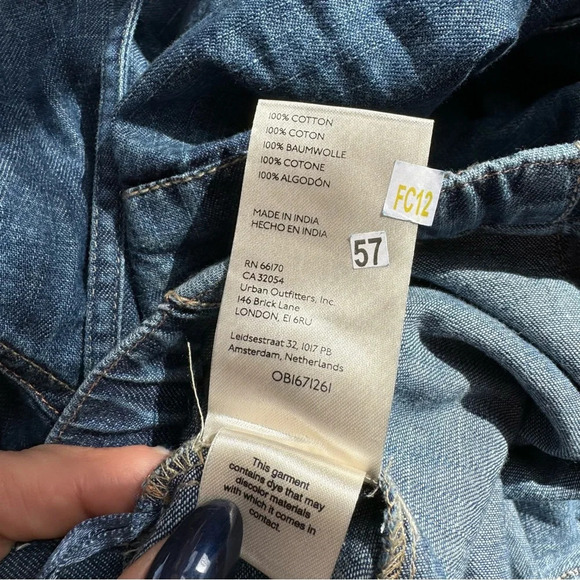 New Free People Barrel Drawstring Wide Leg Lightweight Jeans Pants XS - Picture 5 of 8